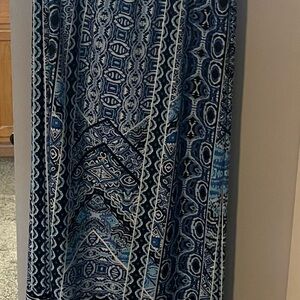 Apt. 9 Blue Patterned Maxi Skirt